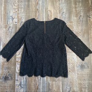 NWT Black Lace Blouse. Brand: In wear.
